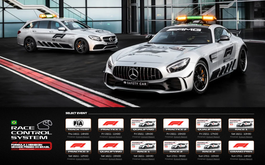 Reprodução do Race Control System